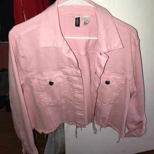 H&M pink jean jacket!